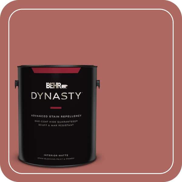 BEHR DYNASTY 1 gal. #PPU2-13 Colonial Brick Matte Interior Stain-Blocking Paint & Primer
