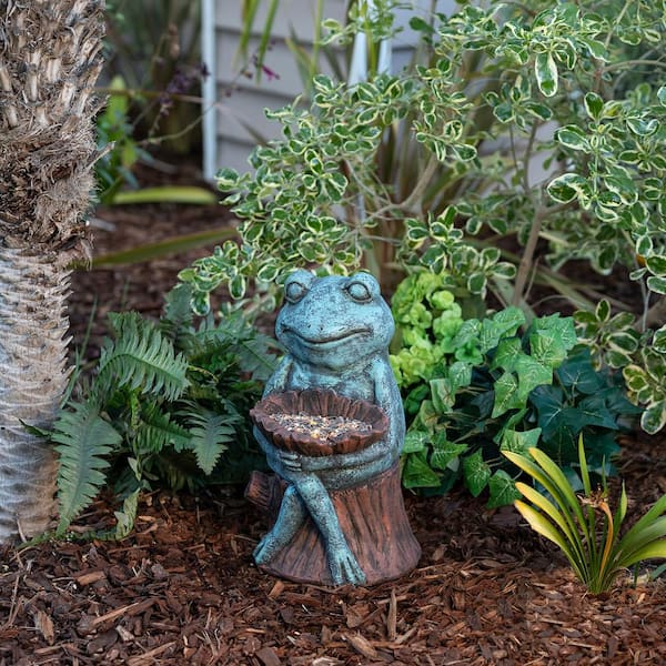 Home Decor Outdoor Frog Sculpture Animal Frog Figurines and Statues for  Indoor Ideal for Patio Porch Lawn Yard Backyard Centerpiece Decor 