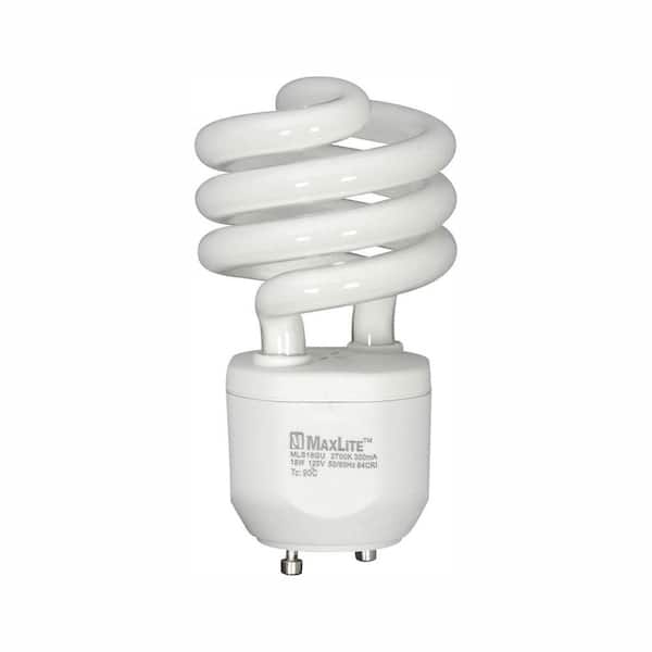 Maxlite 75W Equivalent Soft White (2700K) Spiral CFL Light Bulb