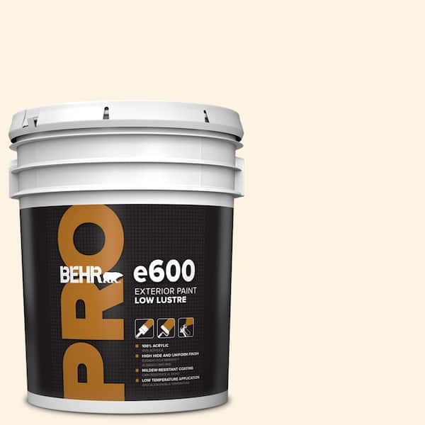 BEHR PRO 5 gal. #ECC-49-2 Historic Cream Low Luster Exterior Paint