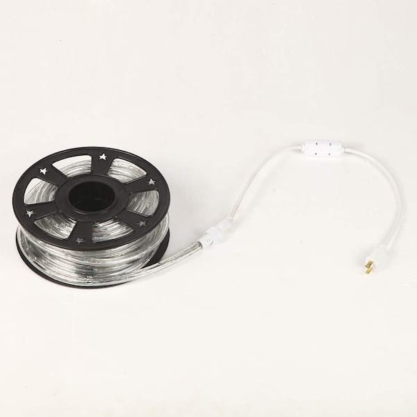 50 ft. Indoor/Outdoor White Plug-In Integrated LED Rope Light (1-Pack)