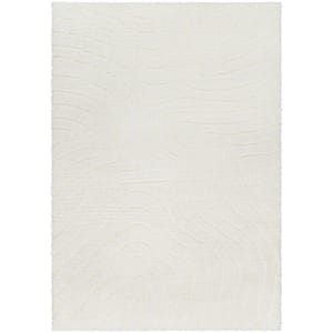 Nomadic Ivory Abstract 5 ft. x 7 ft. Indoor Area Rug