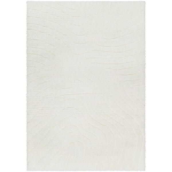 Nomadic Ivory Abstract 5 ft. x 7 ft. Indoor Area Rug