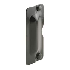 3 in. x 7 in. Steel Bronze-Painted Latch Shield for Out-Swinging Doors