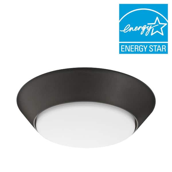 Lithonia Lighting Versi Lite 7.25-in Textured Bronze Modern/Contemporary LED Flush Mount Light ENERGY STAR Lithonia Lighting Versi Lite 7.25-in Textured Bronze Modern/Contemporary LED Flush Mount Light ENERGY STAR