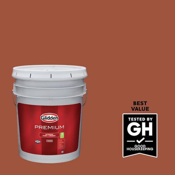 Glidden Premium 5 gal. PPG1063-7 Ancient Copper Eggshell Interior Latex Paint