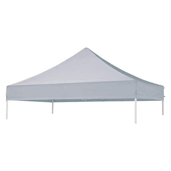 Terracemaster USA Pop Up Replacement 8 ft. x 8 ft. Canopy Tent Top Cover, Instant Ez Canopy Top Cover (Gray)