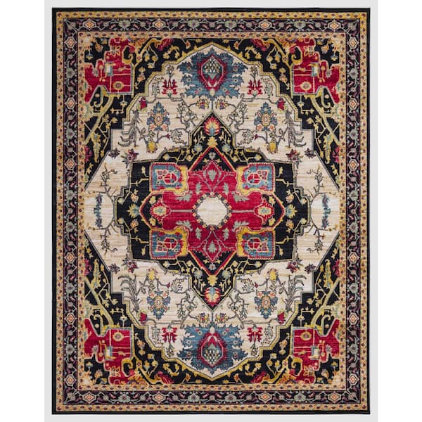 Popular Oasis Medallion Washable 8x10 ft. Area Rug