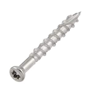 Marine Grade Stainless Steel #7 X 1-5/8 in. Wood Trim Screw 1lb (Approximately 180 Pieces)