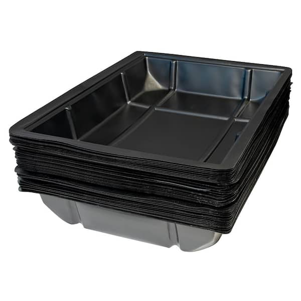 Kitty Lounge Disposable Litter Tray Black 50-Pack- Argee RG606/50