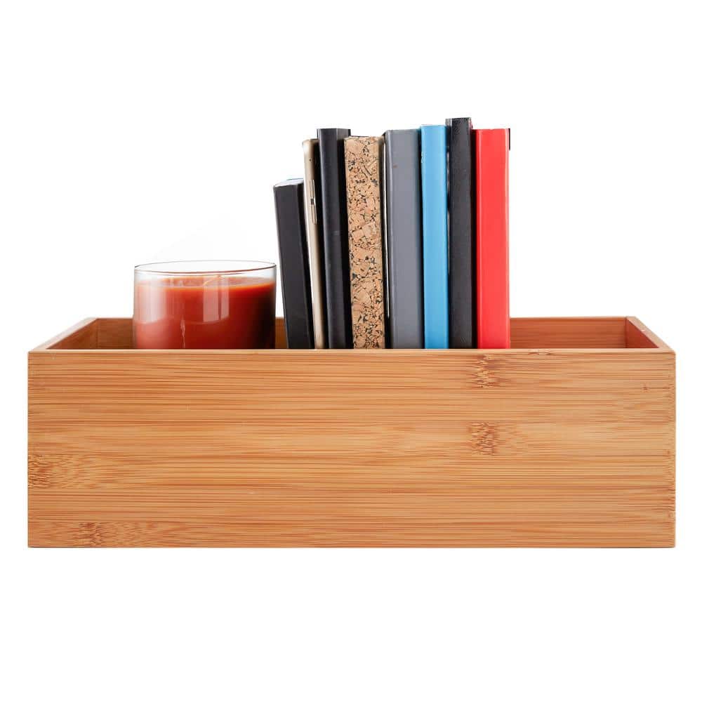 Natural Bamboo Multi-Size Storage Organizer Box Set