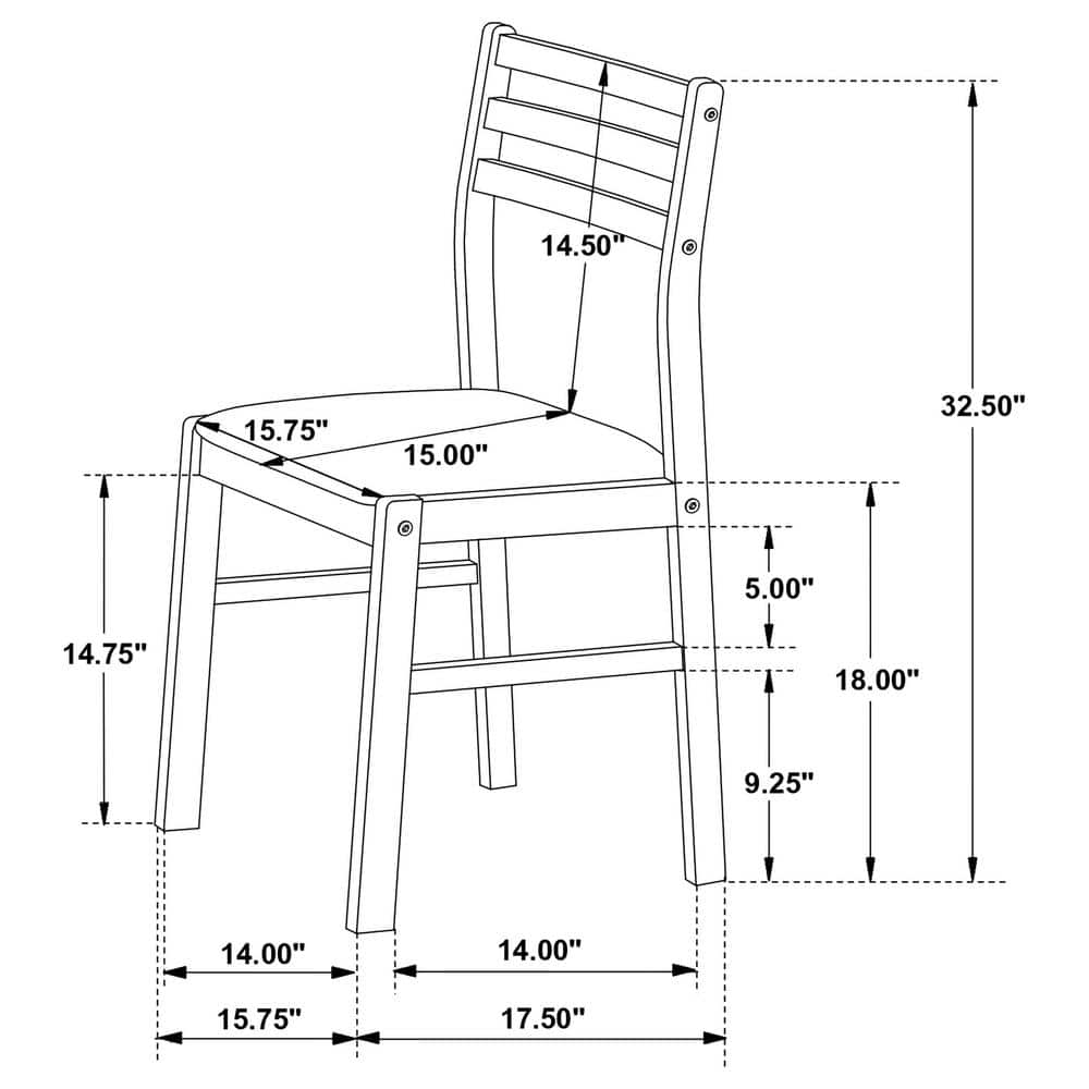 Espresso Wood Ladder Back Dining Chairs with Tan Microfiber Seats