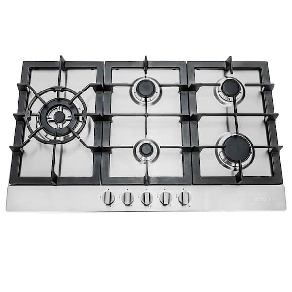 Fotile 3-Piece Appliance Package - 30-Inch Natural Gas Cooktop in Stai