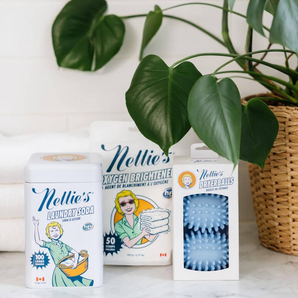 Nellie's Blue Sustainable Laundry Dryer Balls 2 Pack