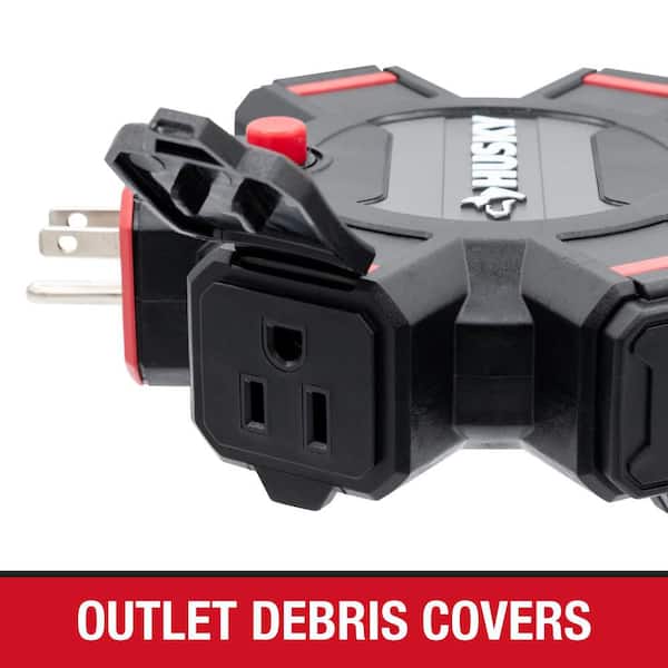 Husky 5-Outlet Extension Cord Adapter YLCT-72 - The Home Depot