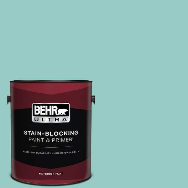 BEHR ULTRA 1 gal. #500D-4 Jamaica Bay Flat Exterior Paint & Primer