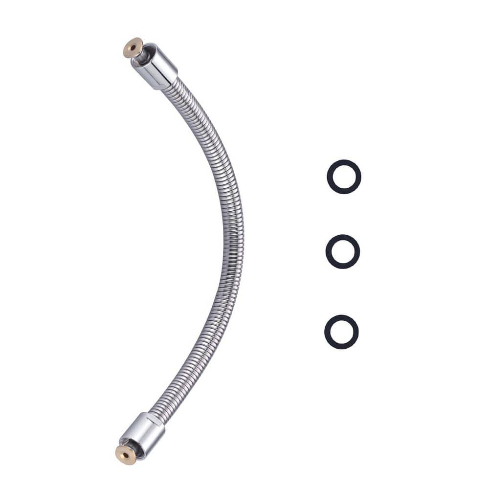18.5 in. Stainless Steel Flexible Hose Pre Rinse Sprayer Assembly for Commercial Kitchen Faucet in Polished Chrome price history on PriceWatchPro