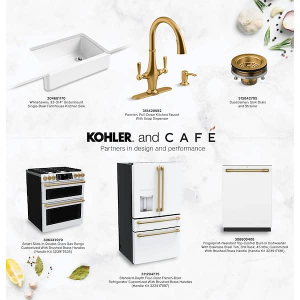 Café™ Handle Kit - Range Brushed Brass - CXFCHHKPMCG - Cafe Appliances