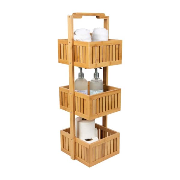 Organize It All Bamboo Lohas Stationary Bathroom Caddy
