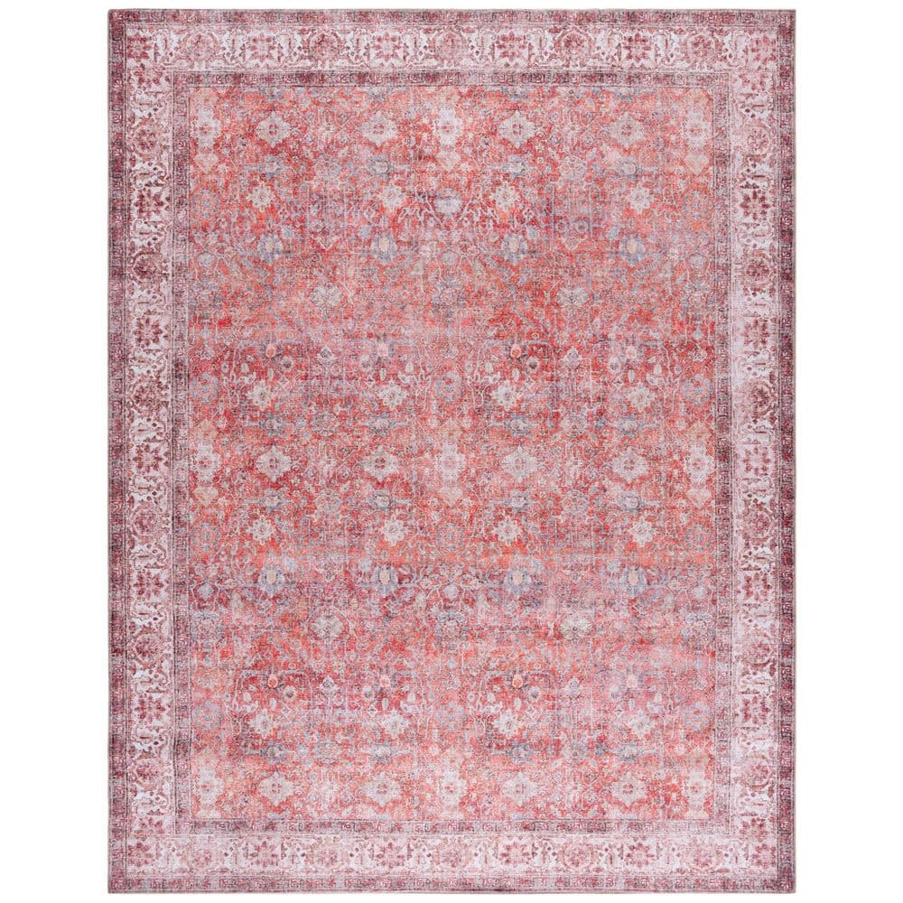 Vintage Serapi Red/Navy  9 ft. x 12 ft. Machine Washable Distressed Floral Border Area Rug price history on PriceWatchPro