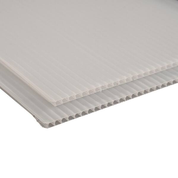 White Opaque Acrylic Plexiglass Sheet 0.157" x 24" x 36" 