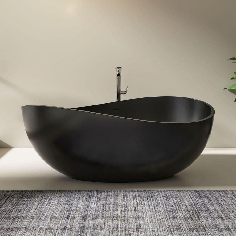 Xspracer Wave 63 in. x 37 in. Solid Surface Stone Resin