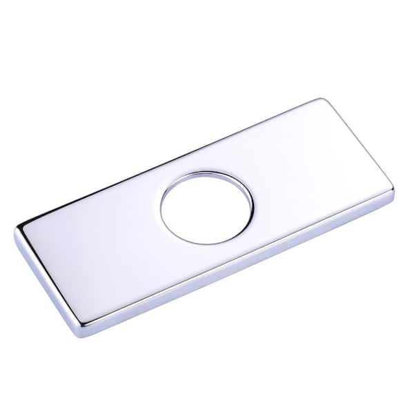 ARCORA 6.1 in. x 2.4 in. x 0.3in. Faucet Deck Plate in Chrome