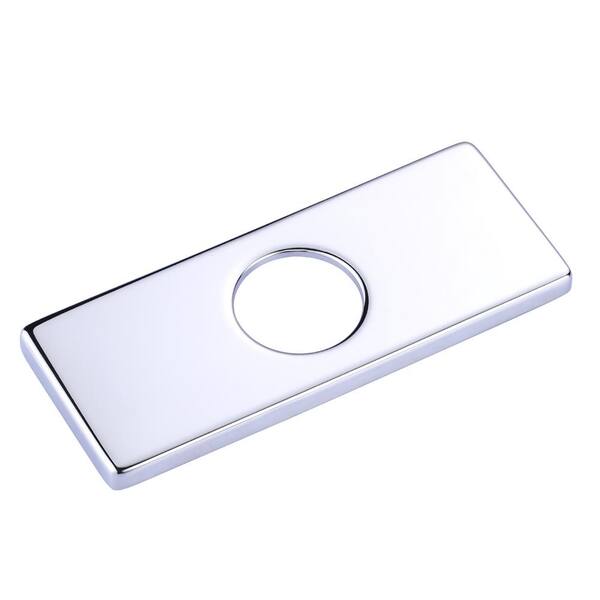 ARCORA 6.1 in. x 2.4 in. x 0.3in. Faucet Deck Plate in Chrome AR42009C