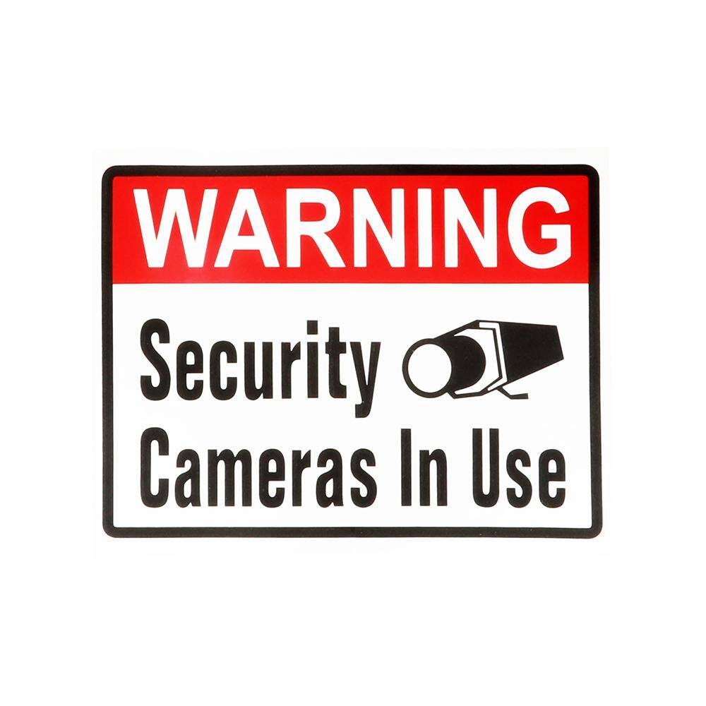 Everbilt 4 in. x 5 in. Adhesive Security Camera Sign 31514 - The Home Depot