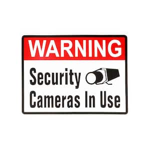 4 in. x 5 in. Adhesive Security Camera Sign