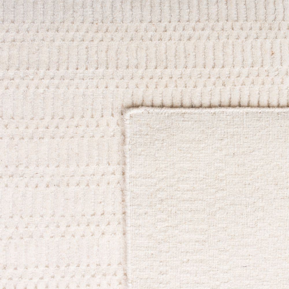 Heathered Solids Hand-Knotted Pure Wool 6' Square Area Rug