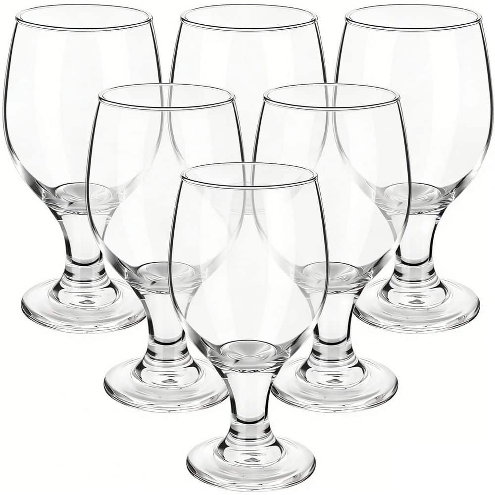 13.5 oz. Clear Glasses Set of 6, Glasses for Juice, Wine, Beer, Tea, Milk, Cold Beverages, Drinks, Dishwasher Safe price history on PriceWatchPro