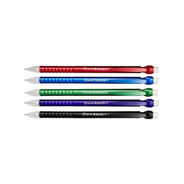 Paper Mate Assorted Colors 0.7 mm Mechanical Pencil (Pack of 5) 74402 The Home Depot