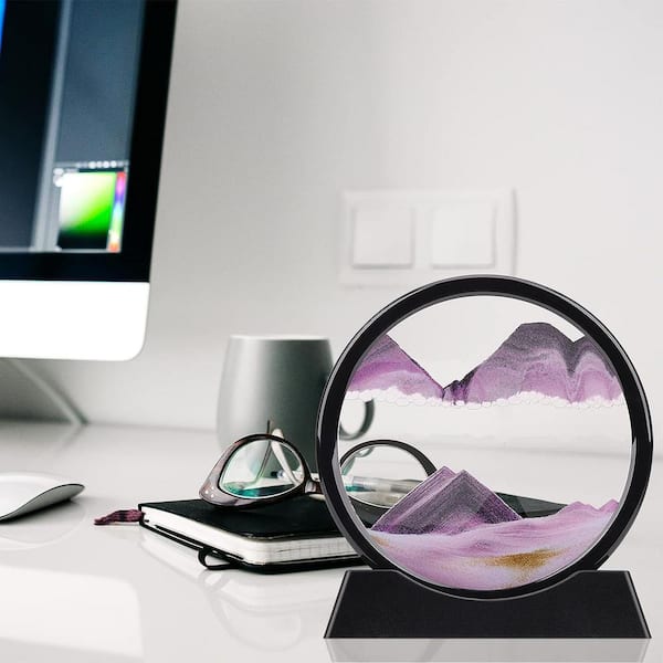 Have a question about Afoxsos Purple 3D Hour Glass Moving