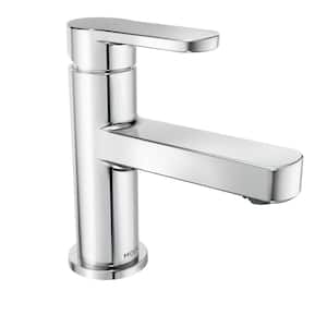 Laris Single-Handle Single-Hole Bathroom Faucet in Chrome (Valve Included)