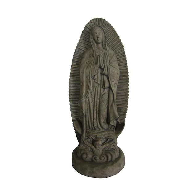 Unbranded 27 in. H Lady of Guadalupe Statue in Old Stone
