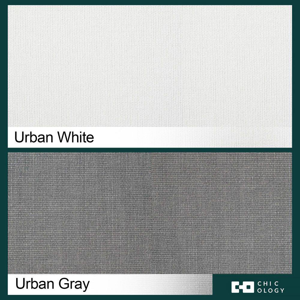 Urban White Cordless Light Filtering Fabric Roller Shade 35" x 72"