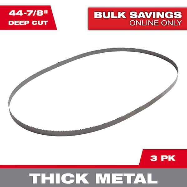 44-7/8 in. 10/14 TPI Deep Cut Portable Bi-Metal Band Saw Blade (3-Pack) For M18 FUEL/Corded