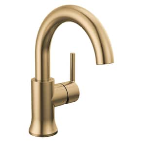 Trinsic Single-Handle High Arc Single-Hole Bathroom Faucet in Champagne Bronze