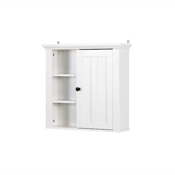 Aurora Decor AMA 20.86 in. W x 5.71 in. D x 20 in. H whiteBathroom ...