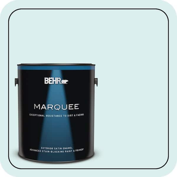 BEHR MARQUEE 1 gal. #520C-1 Spring Rain Satin Enamel Exterior Paint & Primer