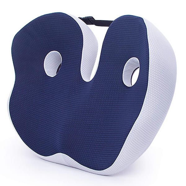 Afoxsos Back Memory Foam Seat Cushion for Bone Relief, Butt Lower Hamstrings Hips and Reduce Fatigue
