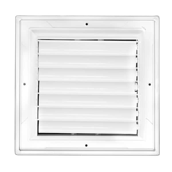 Venti Air 06 in. x 06 in. Aluminum 4-Way Diffuser/Register/Grille for Air Supply, White