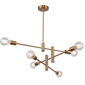 Sophies 6-Light Brushed Bronze Sputnik Chandelier