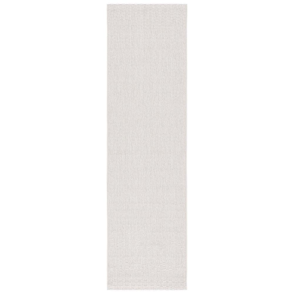SAFAVIEH Sisal All-Weather Ivory 2 ft. x 8 ft. Solid Woven Indoor ...