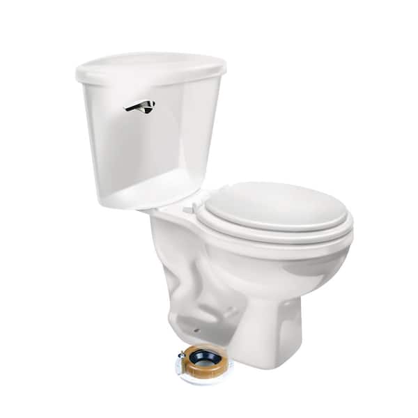 Fluidmaster - Reinforced Wax Toilet Bowl Gasket with Flange and Bolts