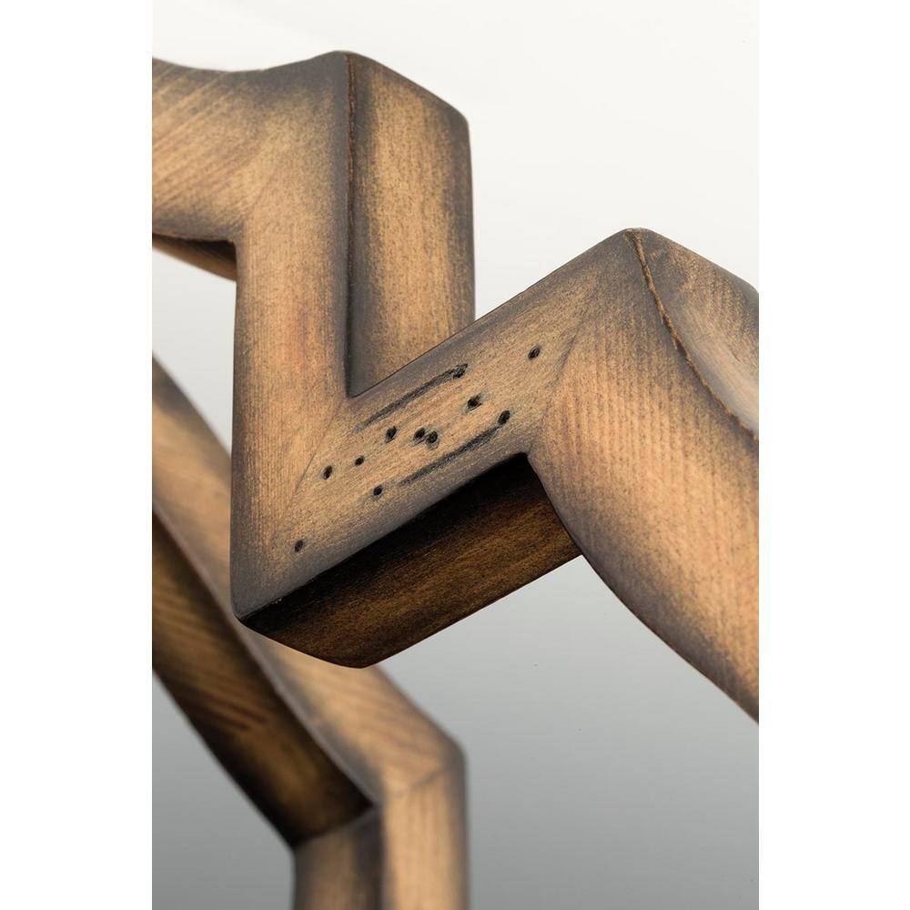 Spicewood Gilded Iron and Wood 4-Light Chandelier