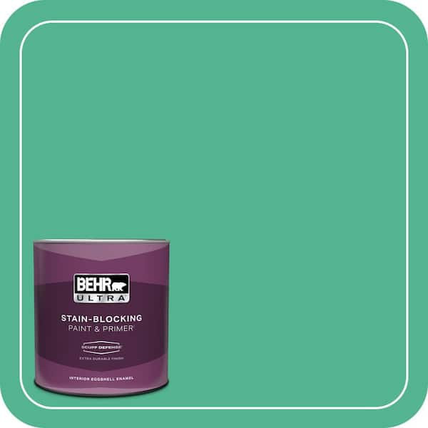 BEHR ULTRA 1 qt. #MQ4-16 Aruba Green Extra Durable Eggshell Enamel Interior Paint & Primer