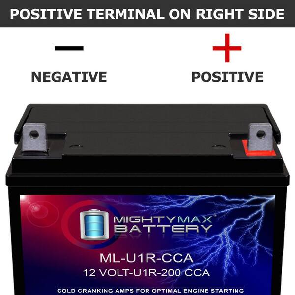 MIGHTY MAX BATTERY ML-U1-CCA-XRP 12-Volt 200CCA Replacement