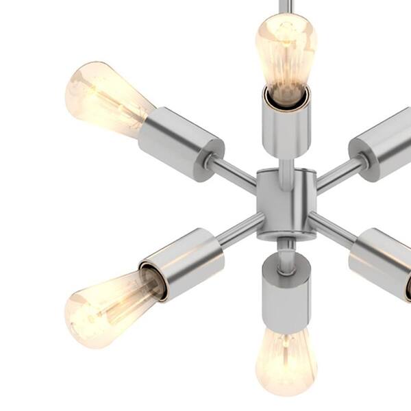 Lemonrice　1113 Home Decorators Collection Leonie 16.25 in. 6-Light Brushed